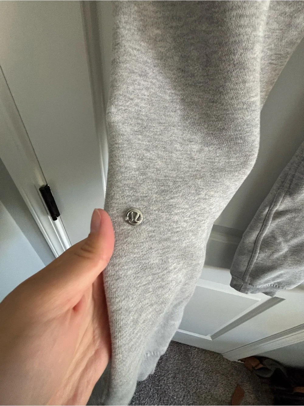 lululemon athletica Gray Sherpa-Trim Track Pants